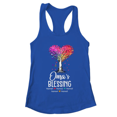 Personalized Oma Is Blessed With Grandkids Name Colortree Custom Grandma Mothers Day Birthday Christmas Shirt & Tank Top | teecentury