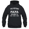 Personalized Papa Custom Kids Name This Awesome Papa Belongs To Papa Fathers Day Birthday Christmas Shirt & Hoodie | teecentury