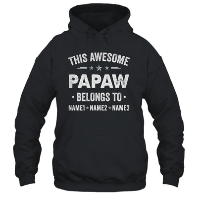 Personalized Papaw Custom Kids Name This Awesome Papaw Belongs To Papaw Fathers Day Birthday Christmas Shirt & Hoodie | teecentury