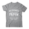 Personalized Papaw With Kids Name My Favorite People Call Me Papaw Custom For Men Fathers Day Birthday Christmas Shirt & Hoodie | teecentury