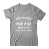Personalized Pop Pop Custom Kids Name This Awesome Pop Pop Belongs To Pop Pop Fathers Day Birthday Christmas Shirt & Hoodie | teecentury