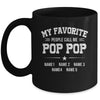 Personalized Pop Pop With Kids Name My Favorite People Call Me Pop Pop Custom For Men Fathers Day Birthday Christmas Mug | teecentury