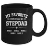 Personalized Stepdad With Kids Name My Favorite People Call Me Stepdad Custom For Men Fathers Day Birthday Christmas Mug | teecentury