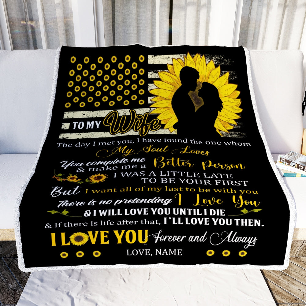 To my outlet wife fleece blanket