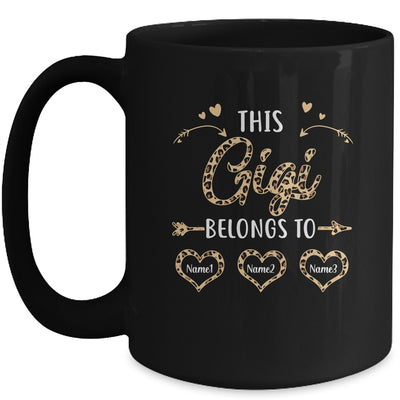 Personalized This Gigi Belongs To Kids Custom Gigi With Kid's Name Leopard For Women Mothers Day Birthday Christmas Mug | teecentury