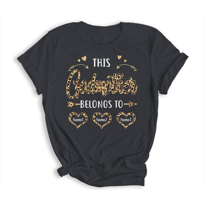 Personalized This Godmother Belongs To Kids Custom Godmother With Kid's Name Leopard For Women Mothers Day Birthday Christmas Shirt & Tank Top | teecentury