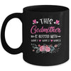 Personalized This Godmother Is Blessed With Kids Custom Godmother With Kid's Name Flower For Women Mothers Day Birthday Christmas Mug | teecentury