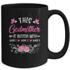 Personalized This Godmother Is Blessed With Kids Custom Godmother With Kid's Name Flower For Women Mothers Day Birthday Christmas Mug | teecentury