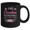 Personalized This Grandma Is Blessed With Kids Custom Grandma With Grandkid's Name Flower For Women Mothers Day Birthday Christmas Mug | teecentury
