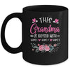 Personalized This Grandma Is Blessed With Kids Custom Grandma With Grandkid's Name Flower For Women Mothers Day Birthday Christmas Mug | teecentury