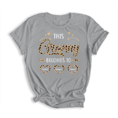Personalized This Granny Belongs To Kids Custom Granny With Kid's Name Leopard For Women Mothers Day Birthday Christmas Shirt & Tank Top | teecentury