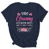 Personalized This Granny Is Blessed With Kids Custom Granny With Grandkid's Name Flower For Women Mothers Day Birthday Christmas Shirt & Tank Top | teecentury
