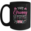 Personalized This Granny Is Blessed With Kids Custom Granny With Grandkid's Name Flower For Women Mothers Day Birthday Christmas Mug | teecentury