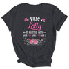 Personalized This Lolly Is Blessed With Kids Custom Lolly With Grandkid's Name Flower For Women Mothers Day Birthday Christmas Shirt & Tank Top | teecentury