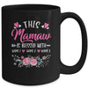 Personalized This Mamaw Is Blessed With Kids Custom Mamaw With Grandkid's Name Flower For Women Mothers Day Birthday Christmas Mug | teecentury