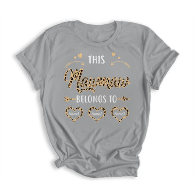 Personalized This Mawmaw Belongs To Kids Custom Mawmaw With Kid's Name Leopard For Women Mothers Day Birthday Christmas Shirt & Tank Top | teecentury