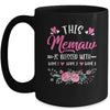 Personalized This Memaw Is Blessed With Kids Custom Memaw With Grandkid's Name Flower For Women Mothers Day Birthday Christmas Mug | teecentury