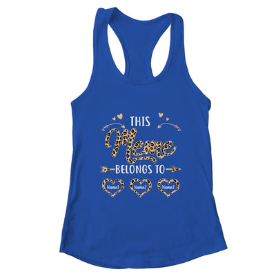 Personalized This Meme Belongs To Kids Custom Meme With Kid's Name Leopard For Women Mothers Day Birthday Christmas Shirt & Tank Top | teecentury