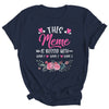 Personalized This Meme Is Blessed With Kids Custom Meme With Grandkid's Name Flower For Women Mothers Day Birthday Christmas Shirt & Tank Top | teecentury