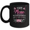 Personalized This Meme Is Blessed With Kids Custom Meme With Grandkid's Name Flower For Women Mothers Day Birthday Christmas Mug | teecentury