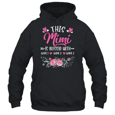 Personalized This Mimi Is Blessed With Kids Custom Mimi With Grandkid's Name Flower For Women Mothers Day Birthday Christmas Shirt & Tank Top | teecentury