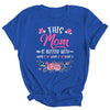 Personalized This Mom Is Blessed With Kids Custom Mom With Kid's Name Flower For Women Mothers Day Birthday Christmas Shirt & Tank Top | teecentury