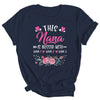 Personalized This Nana Is Blessed With Kids Custom Nana With Grandkid's Name Flower For Women Mothers Day Birthday Christmas Shirt & Tank Top | teecentury