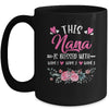 Personalized This Nana Is Blessed With Kids Custom Nana With Grandkid's Name Flower For Women Mothers Day Birthday Christmas Mug | teecentury