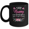 Personalized This Nanny Is Blessed With Kids Custom Nanny With Grandkid's Name Flower For Women Mothers Day Birthday Christmas Mug | teecentury