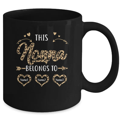 Personalized This Nonna Belongs To Kids Custom Nonna With Kid's Name Leopard For Women Mothers Day Birthday Christmas Mug | teecentury