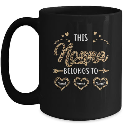 Personalized This Nonna Belongs To Kids Custom Nonna With Kid's Name Leopard For Women Mothers Day Birthday Christmas Mug | teecentury