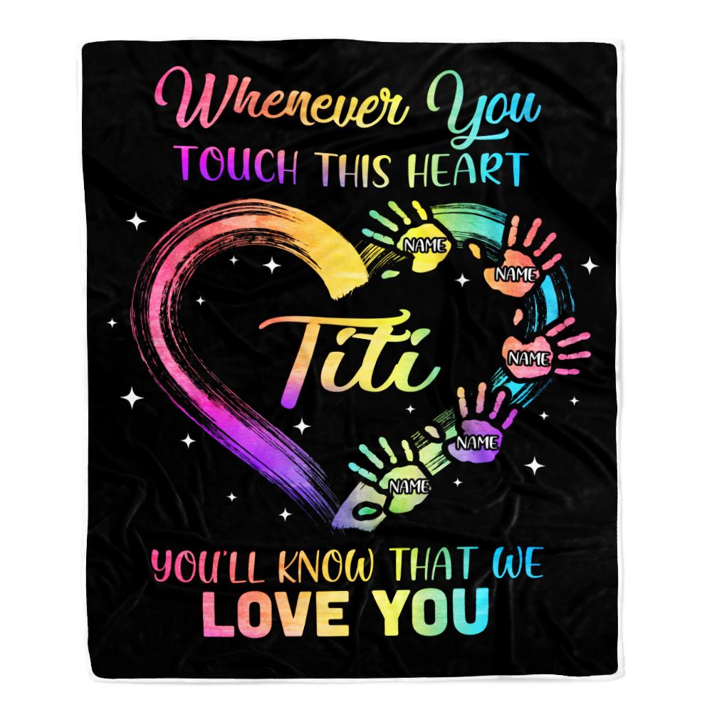 Personalized Titi Blanket From Niece Nephew We Love You Kids Titi Birthday Mothers Day Christmas Customized Bed Fleece Throw Blanket | teecentury