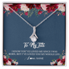 Alluring Beauty Necklace | Personalized Titi Necklace From Niece Nephew I've Loved You My Whole Life Floral Titi Birthday Mothers Day Christmas Customized Message Card | teecentury