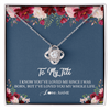 Love Knot Necklace | Personalized Titi Necklace From Niece Nephew I've Loved You My Whole Life Floral Titi Birthday Mothers Day Christmas Customized Message Card | teecentury