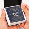 Interlocking Hearts Necklace | Personalized To A Beautiful Girl On Her Graduation Day Necklace Class of 2022 For Daughter Granddaughter Sister Jewelry Customized Gift Box Message Card | teecentury