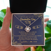 Love Knot Necklace | Personalized To A Beautiful Girl On Her Graduation Day Necklace Class of 2022 For Daughter Granddaughter Sister Jewelry Customized Gift Box Message Card | teecentury
