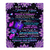 Personalized To Beloved Niece Blanket From Aunt Auntie Uncle I Love You Forever And Always Butterfly Niece Birthday Christmas Customized Fleece Blanket Blanket | Teecentury.com