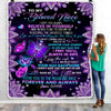 Personalized To Beloved Niece Blanket From Aunt Auntie Uncle I Love You Forever And Always Butterfly Niece Birthday Christmas Customized Fleece Blanket Blanket | Teecentury.com