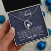 Forever Love Necklace | Personalized To My Amazing Aunt Necklace From Nephew When I Was A Little Boy Aunt Birthday Mothers Day Christmas Jewelry Customized Gift Box Message Card | teecentury