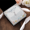 Alluring Beauty Necklace | Personalized To My Amazing Daughter In Law Necklace from Mother In Law Daughter In Law On Your Wedding Day Bride Jewelry Customized Gift Box Message Card | teecentury