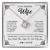 Love Knot Necklace | Personalized To My Amazing Wife Necklace From Husband The Best Decision I Ever Made Wife Valentines Day Birthday Christmas Customized Gift Box Message Card | teecentury
