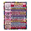Personalized To My Aunt Blanket From Niece Wood The Love Between An Aunt And Niece Birthday Mothers Day Christmas Thanksgiving Customized Fleece Throw Blanket | teecentury