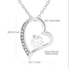 Forever Love Necklace | Personalized To My Awesome Sister Necklace From Sister Brother I Love You Always And Forever Sister Birthday Christmas Jewelry Customized Gift Box Message Card | teecentury