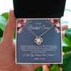 Love Knot Necklace | Personalized To My Beautiful Cousin Necklace From Family Braver Stronger Smarter Cousin Pendant Jewelry Birthday Graduation Christmas Customized Message Card | teecentury