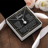 Alluring Beauty Necklace | Personalized To My Beautiful Fiancee Necklace From Fiance Feel My Love For Her Fiancee Birthday Anniversary Valentines Day Christmas Customized Message Card | teecentury