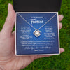 Love Knot Necklace | Personalized To My Beautiful Fiancee Necklace From Fiance Hold This Close My Love Fiancee Birthday Valentine Day Christmas Customized Gift Box Message Card | teecentury