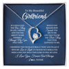 Forever Love Necklace | Personalized To My Beautiful Girlfriend Necklace From Boyfriend Hold This Close My Love Girlfriend Birthday Christmas Customized Gift Box Message Card | teecentury