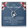 Forever Love Necklace | Personalized To My Beautiful Goddaughter Necklace From Godmother Braver Stronger Smarter Goddaughter Pendant Jewelry Birthday Christmas Customized Message Card | teecentury