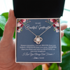 Love Knot Necklace | Personalized To My Beautiful Goddaughter Necklace From Godmother Braver Stronger Smarter Goddaughter Pendant Jewelry Birthday Christmas Customized Message Card | teecentury