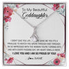Alluring Beauty Necklace | Personalized To My Beautiful Goddaughter Necklace from Godmother Life Gave Me You Goddaughter Birthday Graduation Christmas Customized Gift Box Message Card | teecentury